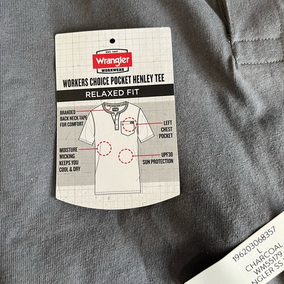 NWT 2 Wrangler “Work Wear” Shirts - Picture 5 of 8